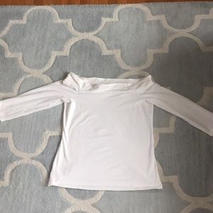 Loft off shoulder top. White. NWT